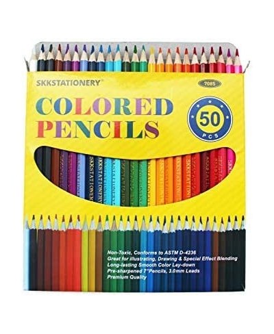 50Pcs Colored Pencils 50 Vibrant Colors Drawing Pencils for Sketch Arts Coloring Books Christmas Halloween Gifts $15.71 - Kid...