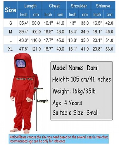 Kids Astronaut Costume Game Space Suit Red Blue Jumpsuit Halloween Backpack Cosplay Costumes for Boys Kids Aged 3-10 $33.04 -...