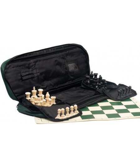 Deluxe Chess Set Combination - Triple Weighted - by US Chess Federation (Forest Green) $73.66 - Board Games