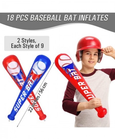 12 Pieces Baseball Bat Inflates 22 Inch Inflatable Baseball Inflates Baseball Party Supplies Sports Theme Toy Birthday Party ...