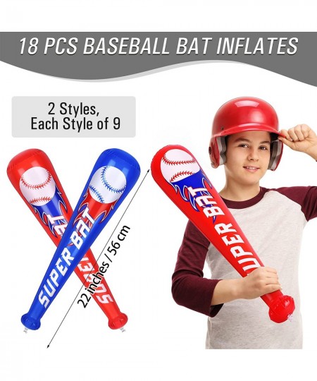 12 Pieces Baseball Bat Inflates 22 Inch Inflatable Baseball Inflates Baseball Party Supplies Sports Theme Toy Birthday Party ...