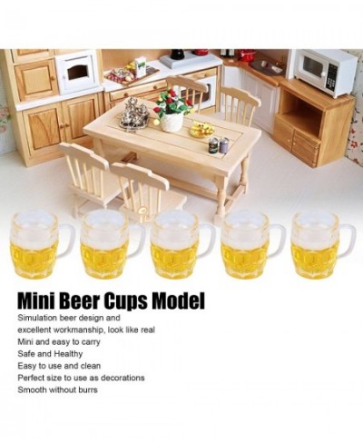 Miniature Beer Cups 20pcs Miniature Food Play Simulation Beer Mug DIY Earring Materials Doll House Accessories $18.55 - Dollh...