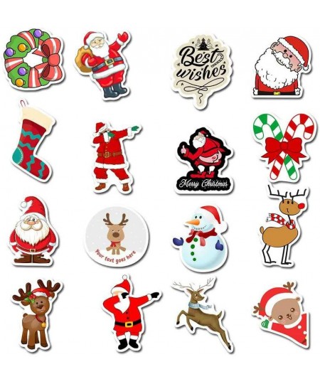 50pcs Merry Christmas Stickers for Water Bottles Hydro Flask Car Laptop Kids Boys Girls Toy Luggage Skateboard Motorcycle Bic...