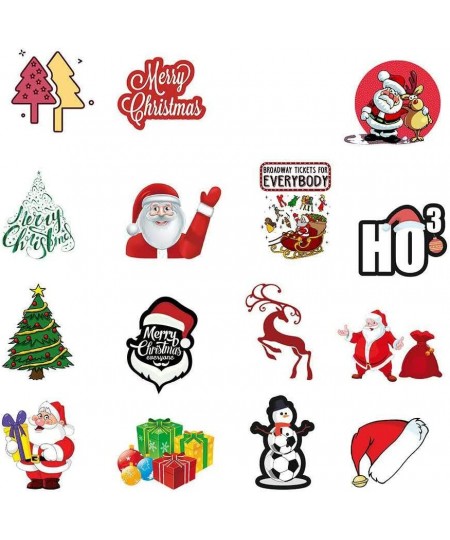 50pcs Merry Christmas Stickers for Water Bottles Hydro Flask Car Laptop Kids Boys Girls Toy Luggage Skateboard Motorcycle Bic...