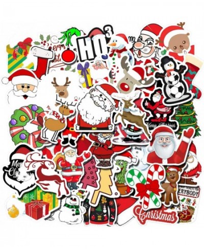 50pcs Merry Christmas Stickers for Water Bottles Hydro Flask Car Laptop Kids Boys Girls Toy Luggage Skateboard Motorcycle Bic...