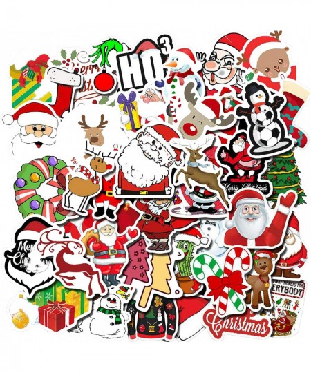 50pcs Merry Christmas Stickers for Water Bottles Hydro Flask Car Laptop Kids Boys Girls Toy Luggage Skateboard Motorcycle Bic...