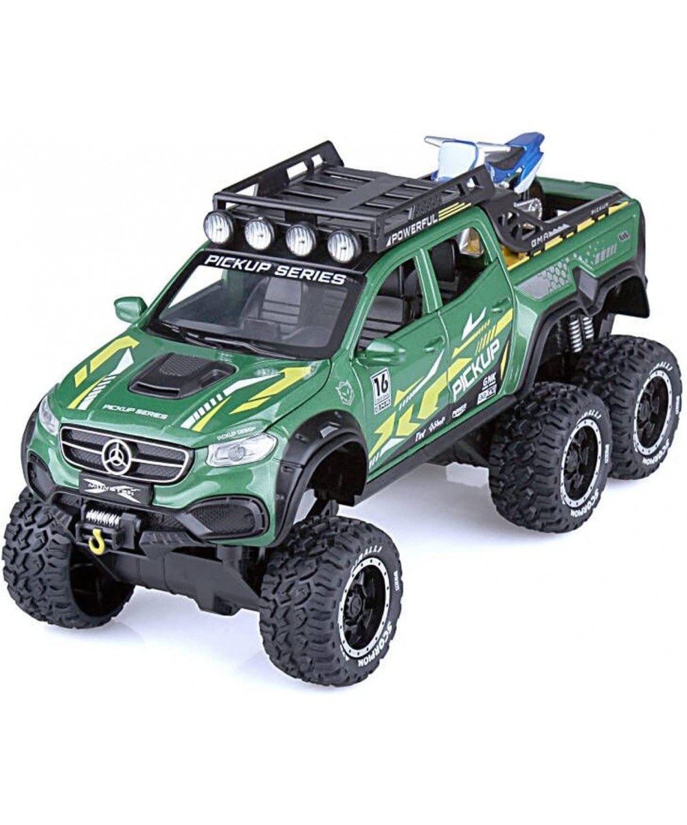 1/24 Metal Pickup Toy Truck car for Boys Over 3 Years Old Toys six Wheel Alloy die Casting Pull Back car Toy (Green) $43.30 -...