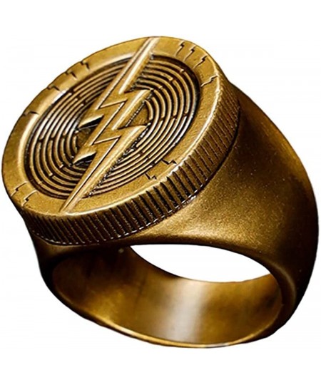 Golden lightning Ring Golden Size 10 Zinc Alloy Cosplay Prop $33.64 - Kids' Dress-Up Accessories