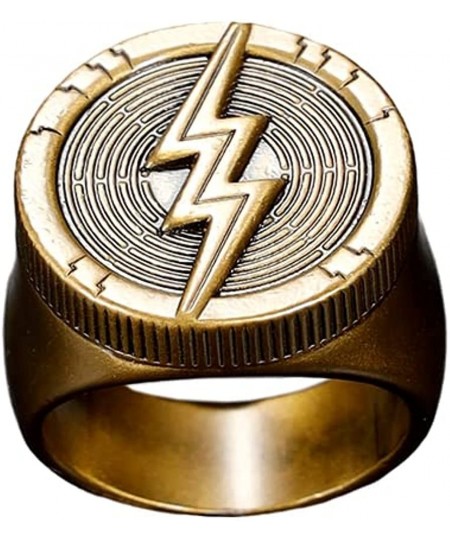 Golden lightning Ring Golden Size 10 Zinc Alloy Cosplay Prop $33.64 - Kids' Dress-Up Accessories