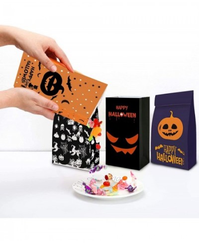 Halloween Candy Bags Party Favors-54 Packs Halloween Paper Party Bags for Trick or Treating Halloween Goodie Bags for Kids Mi...