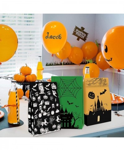 Halloween Candy Bags Party Favors-54 Packs Halloween Paper Party Bags for Trick or Treating Halloween Goodie Bags for Kids Mi...