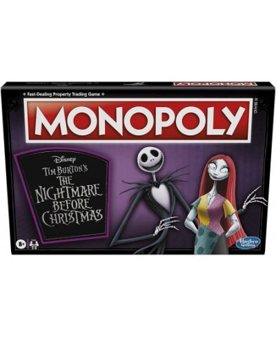 Monopoly: Disney Tim Burton's The Nightmare Before Christmas Edition Board Game Fun Family Game Board Game for Kids Ages 8 an...