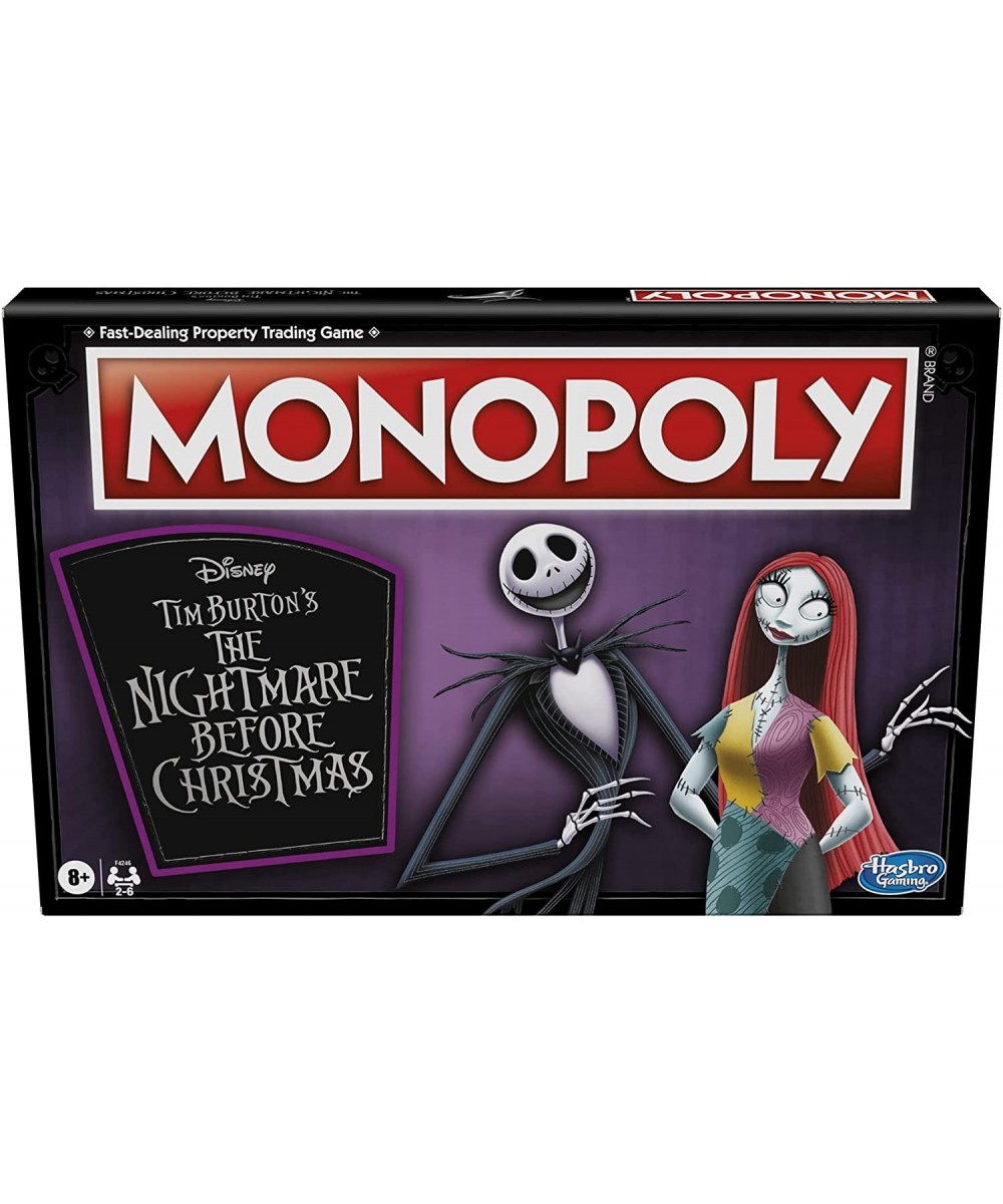 Monopoly: Disney Tim Burton's The Nightmare Before Christmas Edition Board Game Fun Family Game Board Game for Kids Ages 8 an...