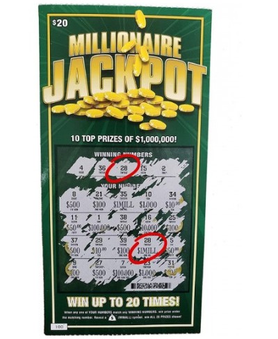 8 Fake Lottery Tickets and Scratch Off Cards that Look Real - Funny Prank Gag Set - Winning $1 Million Lottery Ticket - Hilar...