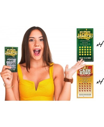 8 Fake Lottery Tickets and Scratch Off Cards that Look Real - Funny Prank Gag Set - Winning $1 Million Lottery Ticket - Hilar...