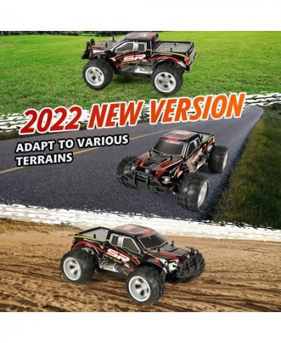 RC Cars 4WD High Speed 20 Km/h 2.4Ghz 1:18 Scale All Terrains Off Road Monster Truck with LED Headlight and Rechargeable Batt...