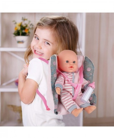 Baby Girl Doll 12” with Car Seat Including Toys and Feeding Accessories Pink $31.13 - Dolls