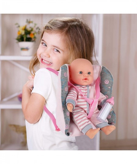 Baby Girl Doll 12” with Car Seat Including Toys and Feeding Accessories Pink $31.13 - Dolls