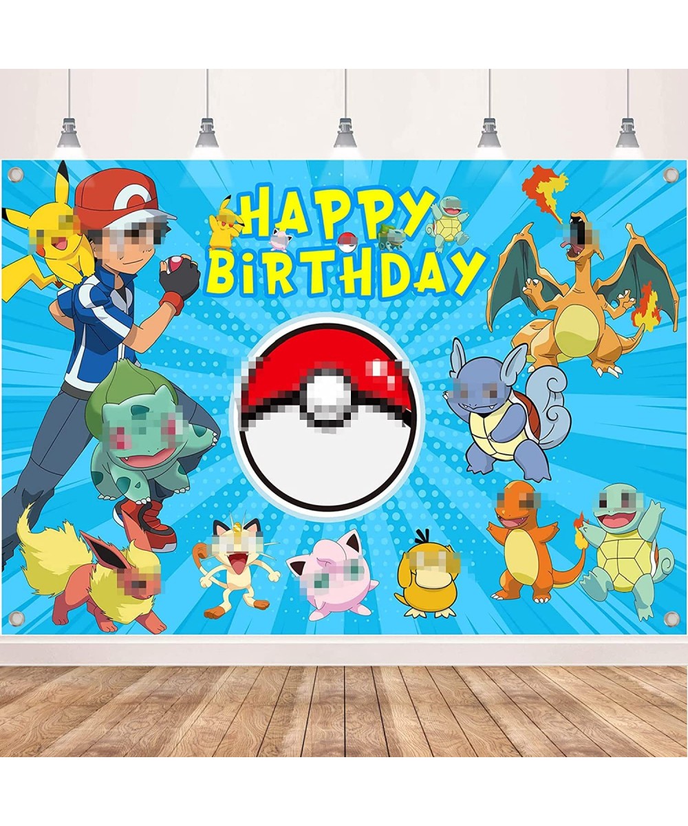 Kids Birthday Party Supplies Decorations Happy Birthday Banner Backdrop for Kids Party Favors Decor 5 x 3FT Background $27.53...