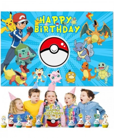 Kids Birthday Party Supplies Decorations Happy Birthday Banner Backdrop for Kids Party Favors Decor 5 x 3FT Background $27.53...