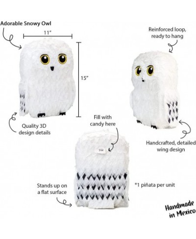 Owl Pinata — for Wizard Theme Woodland Forest Animal Parties — Birthday Party Supplies Pinatas and Decorations — Cute White S...