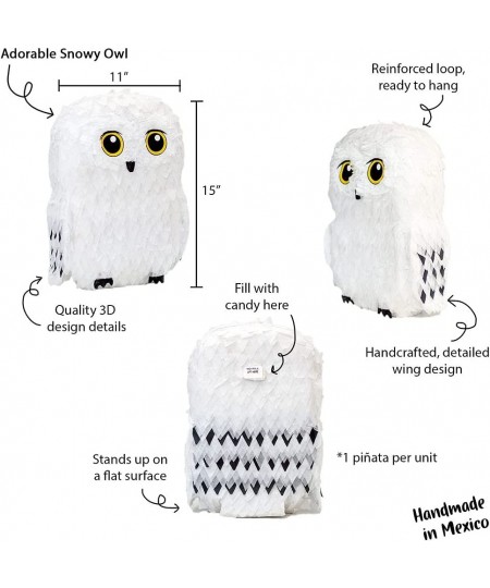 Owl Pinata — for Wizard Theme Woodland Forest Animal Parties — Birthday Party Supplies Pinatas and Decorations — Cute White S...