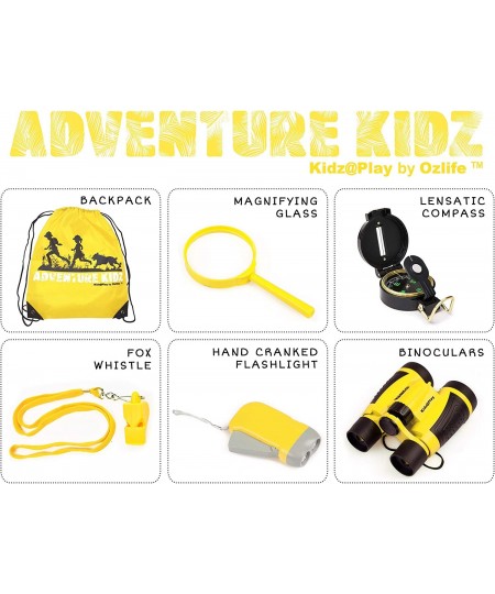 Adventure Kidz Outdoor Exploration Kits Orange and Yellow Bundle 12 Items $65.03 - Nature Exploration Toys