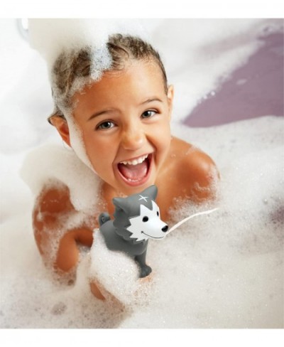 DolliBu Wolf Bath Buddy Squirter – Floating Wolf Rubber Bath Toy Fun Water Squirting Bathtime Play For Toddlers Cute and Soft...