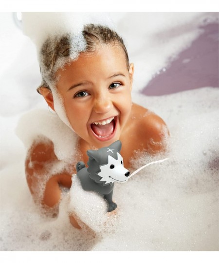 DolliBu Wolf Bath Buddy Squirter – Floating Wolf Rubber Bath Toy Fun Water Squirting Bathtime Play For Toddlers Cute and Soft...