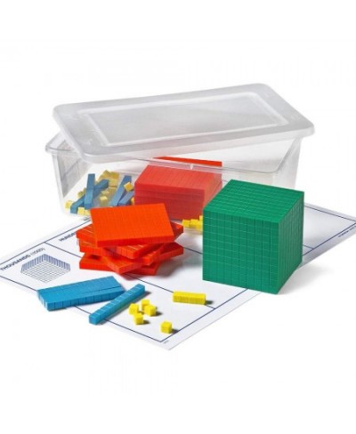 Differentiated Plastic Base Ten Blocks Complete Set Place Value Blocks Counting Cubes Base Ten Blocks Classroom Set Math Bloc...