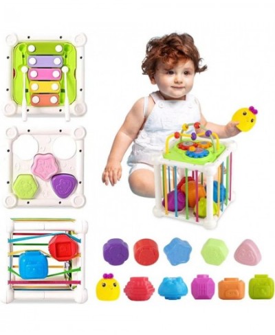 Shape Sorter Toys for Babies 6-12 Months Montessori Sensory Bin Cube with Xylophone Gift for Toddler Boy Girl Age 1 2 3 $29.0...