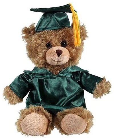 6" Graduation Bear 2022 Custom Plush Stuffed Animal Mocha Sitting Teddy Bear Cap Gown (Forest Green) $33.01 - Stuffed Animals...