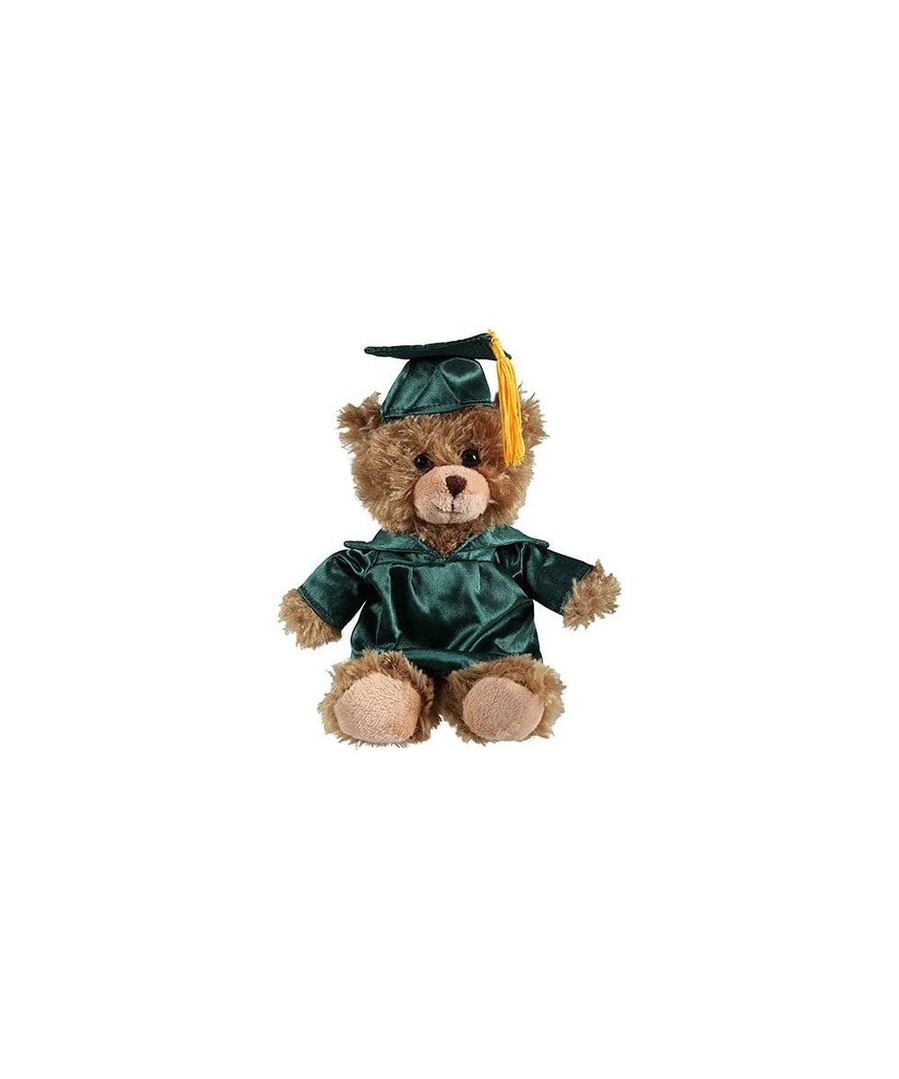 6" Graduation Bear 2022 Custom Plush Stuffed Animal Mocha Sitting Teddy Bear Cap Gown (Forest Green) $33.01 - Stuffed Animals...