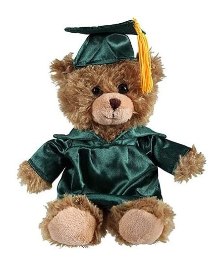 6" Graduation Bear 2022 Custom Plush Stuffed Animal Mocha Sitting Teddy Bear Cap Gown (Forest Green) $33.01 - Stuffed Animals...