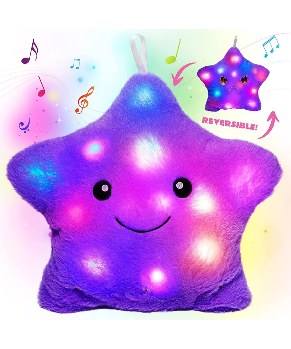 Musical Glow Twinkle Star Lullaby Light up Stuffed LED Toys Adjustable Volume Animated Reversible Soothe Kids Emotions Festiv...