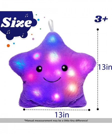 Musical Glow Twinkle Star Lullaby Light up Stuffed LED Toys Adjustable Volume Animated Reversible Soothe Kids Emotions Festiv...