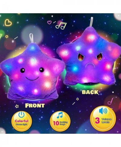 Musical Glow Twinkle Star Lullaby Light up Stuffed LED Toys Adjustable Volume Animated Reversible Soothe Kids Emotions Festiv...