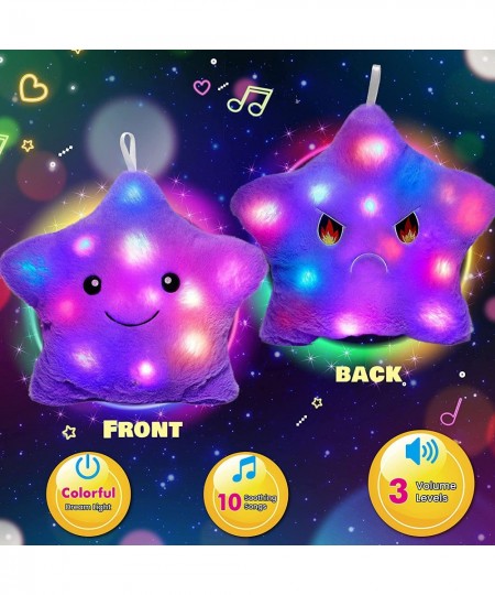 Musical Glow Twinkle Star Lullaby Light up Stuffed LED Toys Adjustable Volume Animated Reversible Soothe Kids Emotions Festiv...