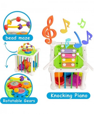 Shape Sorter Toys for Babies 6-12 Months Montessori Sensory Bin Cube with Xylophone Gift for Toddler Boy Girl Age 1 2 3 $29.0...