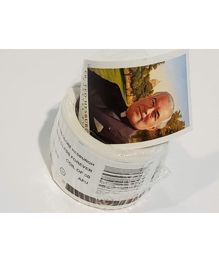 Forever Stamps Roll of 50 - Father Theodore Hesburgh Postage Stamps $89.86 - Collectibles Display & Storage