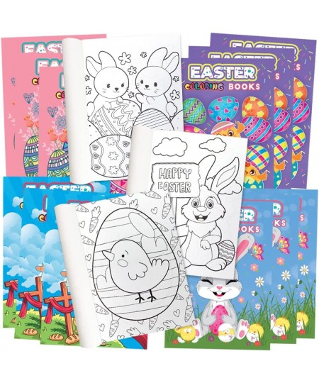 Assorted Easter Mini Coloring Books for Kids Easter Coloring Book Bulk Pack of 20 Easter Goodies For Kids Easter Basket Stuff...