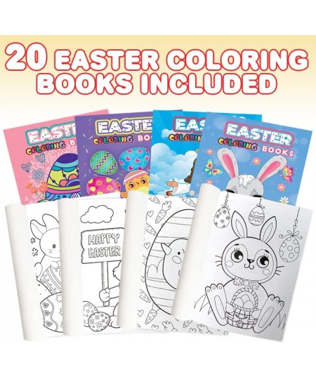 Assorted Easter Mini Coloring Books for Kids Easter Coloring Book Bulk Pack of 20 Easter Goodies For Kids Easter Basket Stuff...