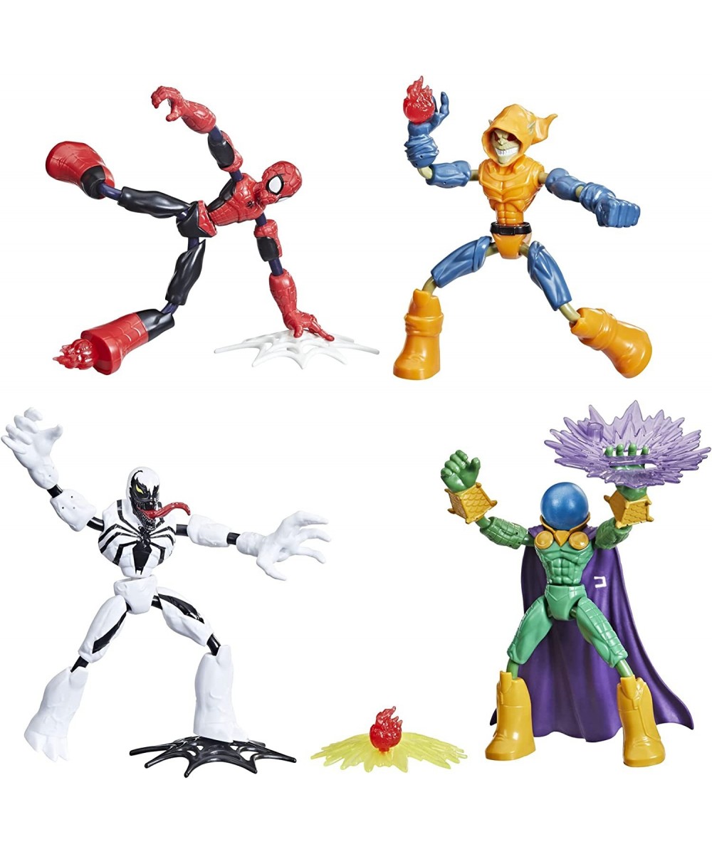 Marvel Bend and Flex Action Figure Toy 4-Pack and Anti-Venom Vs. Marvel's Mysterio and Hobgoblin Frustration Free Packaging (...