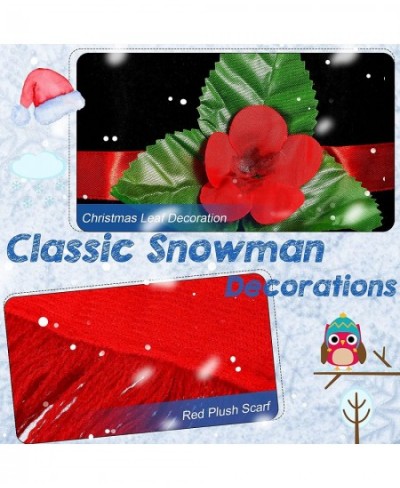 16 Pieces Christmas Snowman Kit Set Kids Cute Xmas Decorative Snowman Making Kit Fun Building Snowman Toy Accessories for Xma...