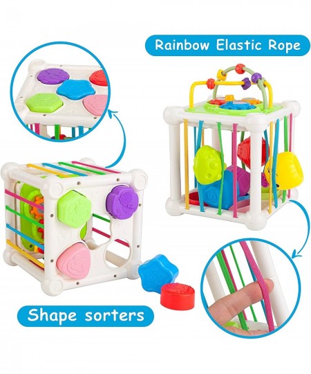 Shape Sorter Toys for Babies 6-12 Months Montessori Sensory Bin Cube with Xylophone Gift for Toddler Boy Girl Age 1 2 3 $29.0...