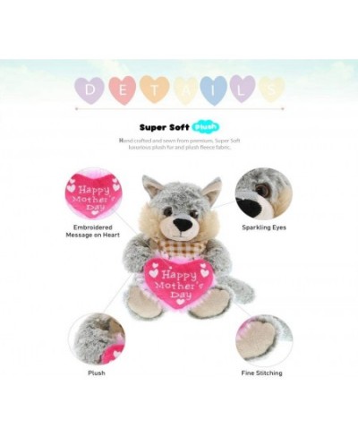 Happy Mother's Day Stuffed Animal Heart Message for Best Mommy Grandma Wife Step Mom Mama - Cute Soft Adorable Sentiment Plus...