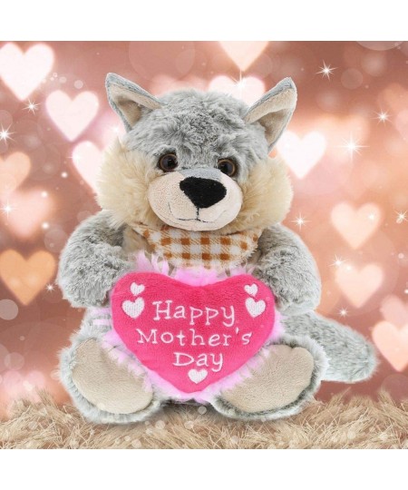 Happy Mother's Day Stuffed Animal Heart Message for Best Mommy Grandma Wife Step Mom Mama - Cute Soft Adorable Sentiment Plus...