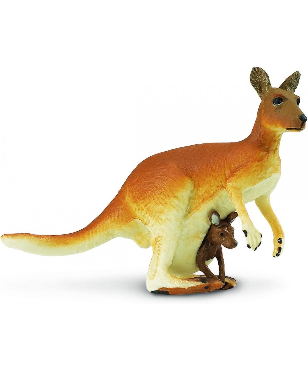 Wildlife Collection - Kangaroo with Baby Figurine Non-toxic and BPA Free - Ages 3 and Up $37.95 - Kids' Play Animal Figures