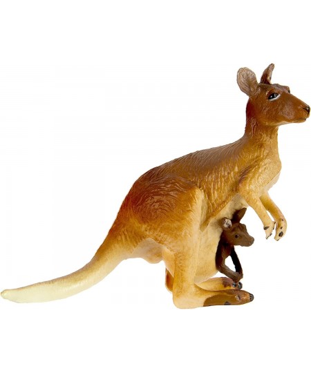 Wildlife Collection - Kangaroo with Baby Figurine Non-toxic and BPA Free - Ages 3 and Up $37.95 - Kids' Play Animal Figures