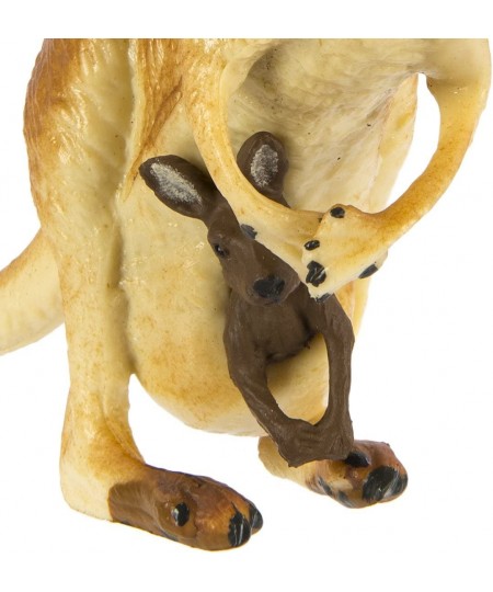 Wildlife Collection - Kangaroo with Baby Figurine Non-toxic and BPA Free - Ages 3 and Up $37.95 - Kids' Play Animal Figures